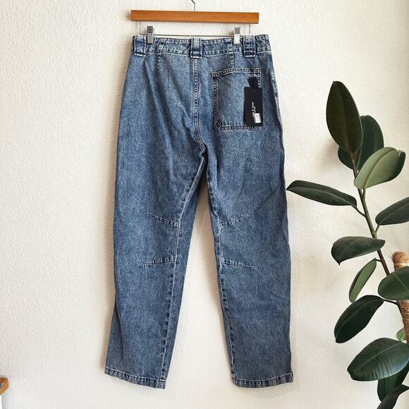 Rag & Bone Leyton Jeans Size 6/28 Carpenter Straight Leg Mid Rise Relaxed Grunge - Picture 3 of 10